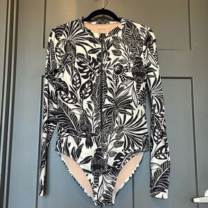 Mott 50 Long Sleeve Rash Guard One Piece Swimsuit